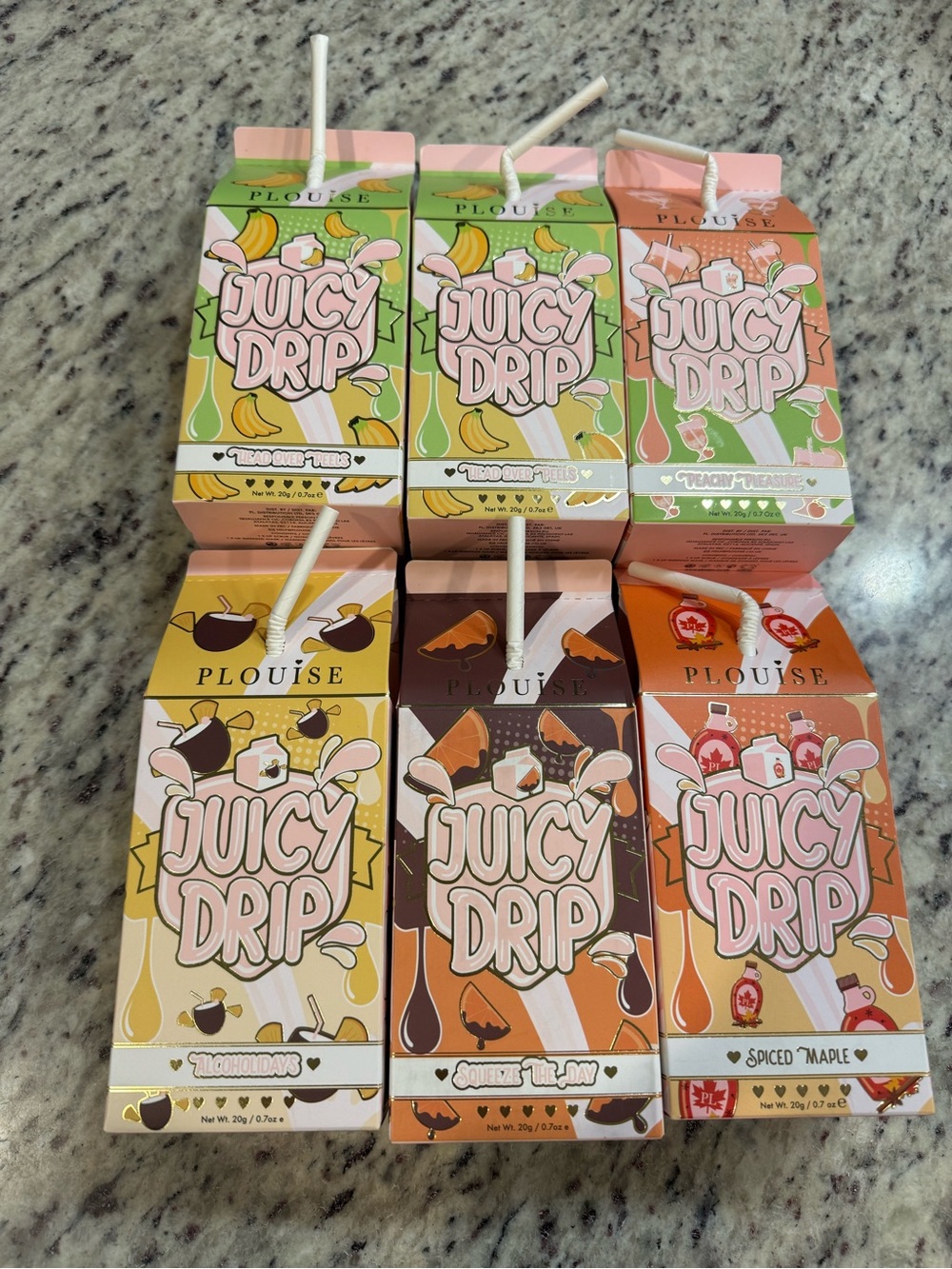 P. Louise Juicy Drip Assorted (6) Total.